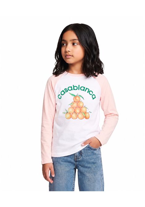 T-shirt con stampa CASABLANCA KIDS | K-PF26-JTS-09901
